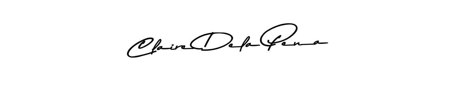 How to make Claire Dela Pena name signature. Use Asem Kandis PERSONAL USE style for creating short signs online. This is the latest handwritten sign. Claire Dela Pena signature style 9 images and pictures png