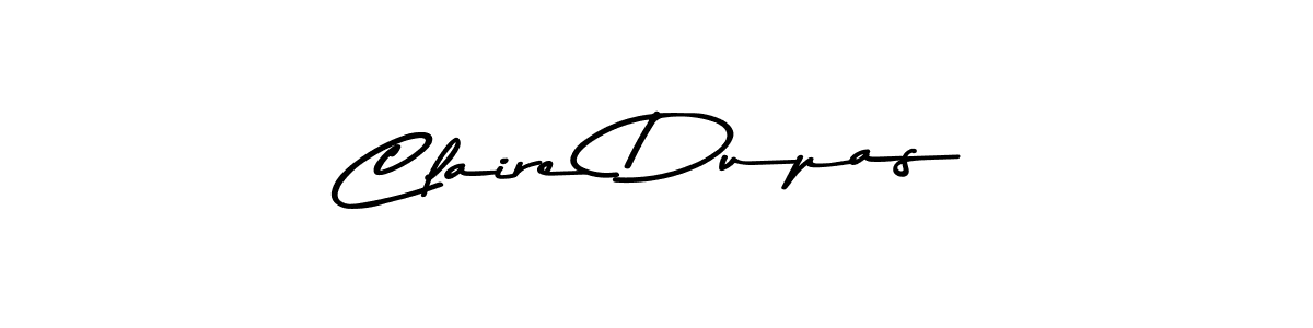 How to make Claire Dupas name signature. Use Asem Kandis PERSONAL USE style for creating short signs online. This is the latest handwritten sign. Claire Dupas signature style 9 images and pictures png