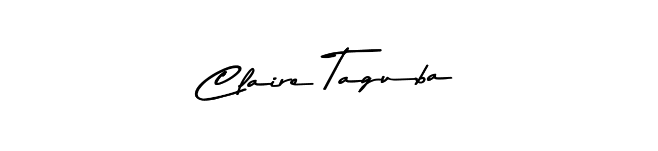 How to make Claire Taguba name signature. Use Asem Kandis PERSONAL USE style for creating short signs online. This is the latest handwritten sign. Claire Taguba signature style 9 images and pictures png