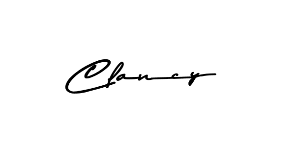 How to make Clancy name signature. Use Asem Kandis PERSONAL USE style for creating short signs online. This is the latest handwritten sign. Clancy signature style 9 images and pictures png