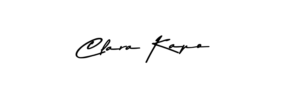 Clara Kapo stylish signature style. Best Handwritten Sign (Asem Kandis PERSONAL USE) for my name. Handwritten Signature Collection Ideas for my name Clara Kapo. Clara Kapo signature style 9 images and pictures png