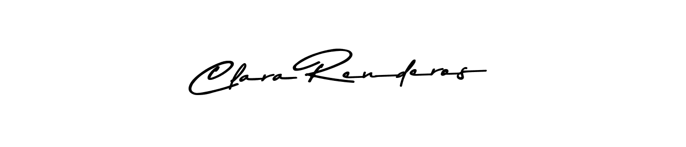 Clara Renderos stylish signature style. Best Handwritten Sign (Asem Kandis PERSONAL USE) for my name. Handwritten Signature Collection Ideas for my name Clara Renderos. Clara Renderos signature style 9 images and pictures png