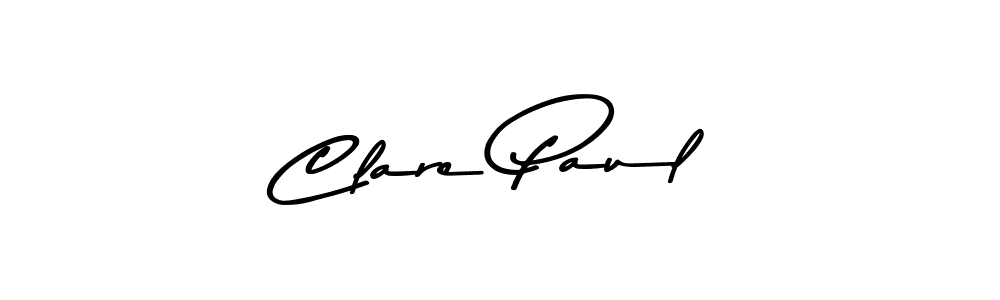 Design your own signature with our free online signature maker. With this signature software, you can create a handwritten (Asem Kandis PERSONAL USE) signature for name Clare Paul. Clare Paul signature style 9 images and pictures png