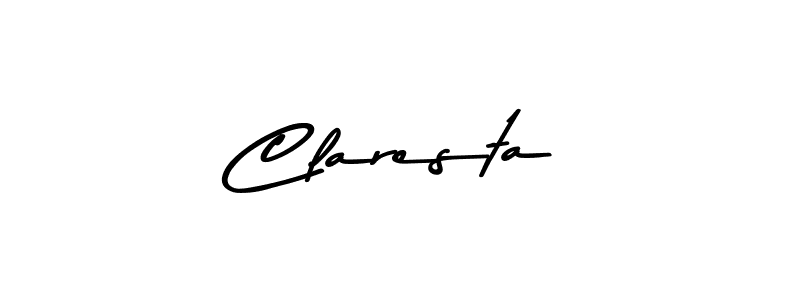 Make a beautiful signature design for name Claresta. Use this online signature maker to create a handwritten signature for free. Claresta signature style 9 images and pictures png