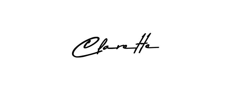 Make a beautiful signature design for name Clarette. Use this online signature maker to create a handwritten signature for free. Clarette signature style 9 images and pictures png