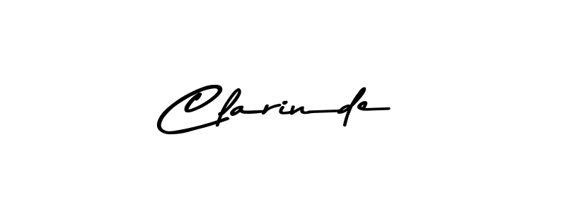 Clarinde stylish signature style. Best Handwritten Sign (Asem Kandis PERSONAL USE) for my name. Handwritten Signature Collection Ideas for my name Clarinde. Clarinde signature style 9 images and pictures png