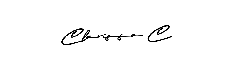 Make a beautiful signature design for name Clarissa C. Use this online signature maker to create a handwritten signature for free. Clarissa C signature style 9 images and pictures png