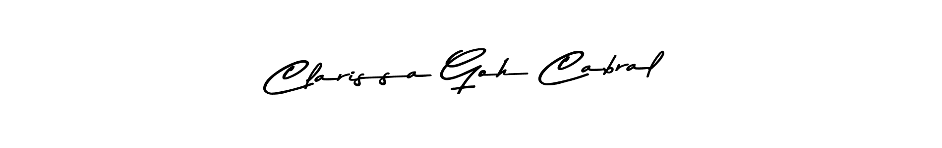 Also You can easily find your signature by using the search form. We will create Clarissa Goh Cabral name handwritten signature images for you free of cost using Asem Kandis PERSONAL USE sign style. Clarissa Goh Cabral signature style 9 images and pictures png