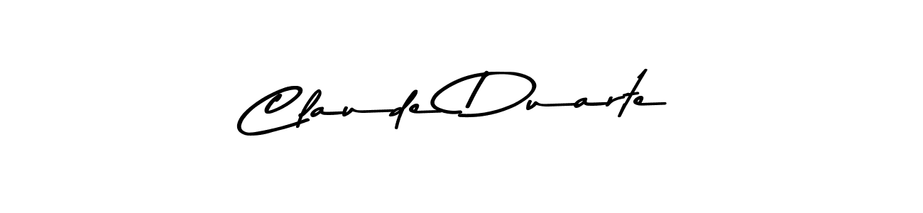 How to make Claude Duarte name signature. Use Asem Kandis PERSONAL USE style for creating short signs online. This is the latest handwritten sign. Claude Duarte signature style 9 images and pictures png