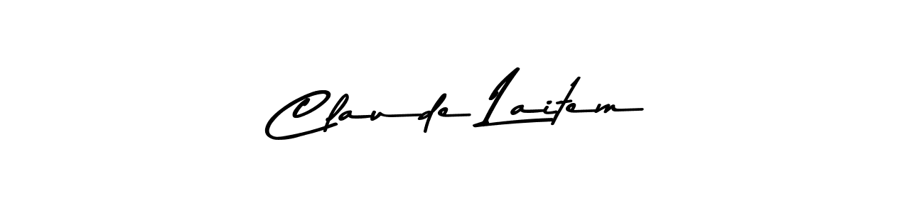 Design your own signature with our free online signature maker. With this signature software, you can create a handwritten (Asem Kandis PERSONAL USE) signature for name Claude Laitem. Claude Laitem signature style 9 images and pictures png