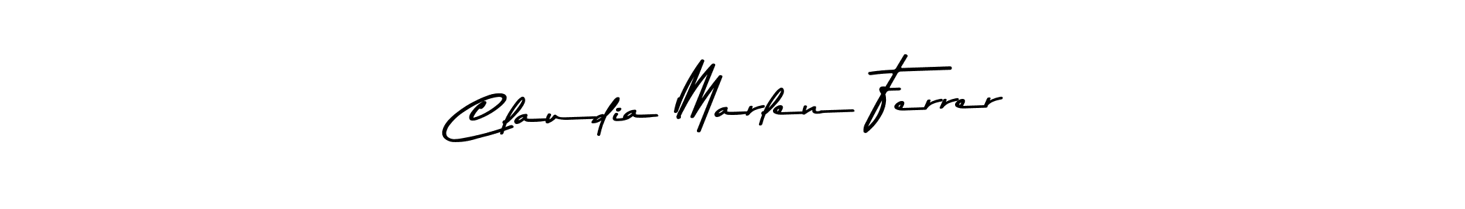 Use a signature maker to create a handwritten signature online. With this signature software, you can design (Asem Kandis PERSONAL USE) your own signature for name Claudia Marlen Ferrer. Claudia Marlen Ferrer signature style 9 images and pictures png