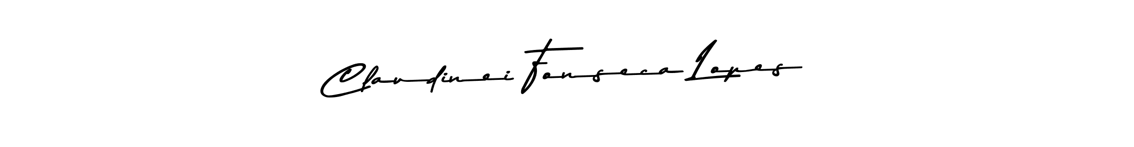 Claudinei Fonseca Lopes stylish signature style. Best Handwritten Sign (Asem Kandis PERSONAL USE) for my name. Handwritten Signature Collection Ideas for my name Claudinei Fonseca Lopes. Claudinei Fonseca Lopes signature style 9 images and pictures png