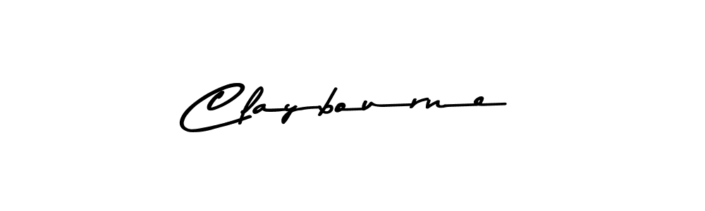 Make a beautiful signature design for name Claybourne. With this signature (Asem Kandis PERSONAL USE) style, you can create a handwritten signature for free. Claybourne signature style 9 images and pictures png