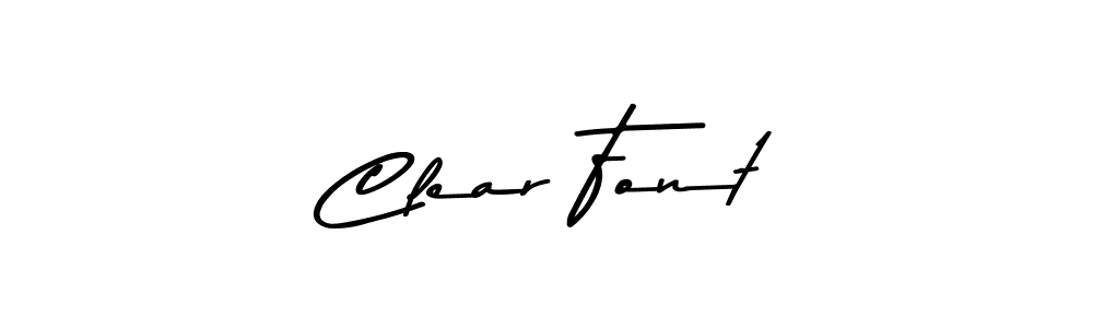 How to make Clear Font signature? Asem Kandis PERSONAL USE is a professional autograph style. Create handwritten signature for Clear Font name. Clear Font signature style 9 images and pictures png