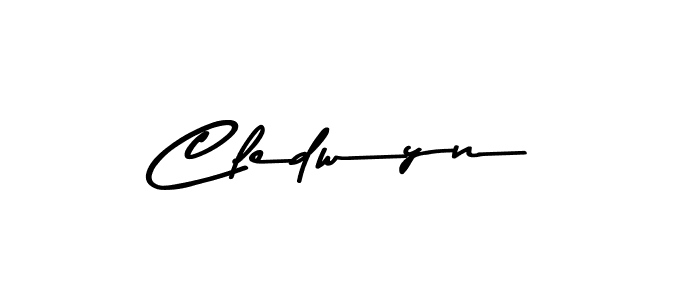 Make a beautiful signature design for name Cledwyn. With this signature (Asem Kandis PERSONAL USE) style, you can create a handwritten signature for free. Cledwyn signature style 9 images and pictures png