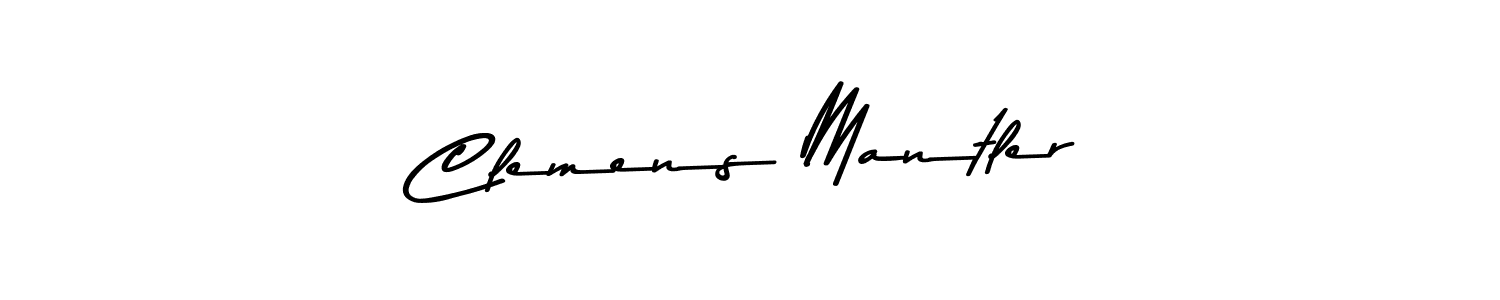 Design your own signature with our free online signature maker. With this signature software, you can create a handwritten (Asem Kandis PERSONAL USE) signature for name Clemens Mantler. Clemens Mantler signature style 9 images and pictures png