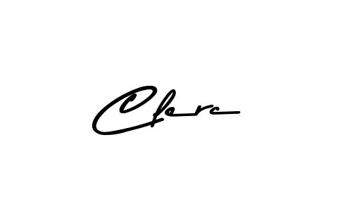 You should practise on your own different ways (Asem Kandis PERSONAL USE) to write your name (Clerc) in signature. don't let someone else do it for you. Clerc signature style 9 images and pictures png