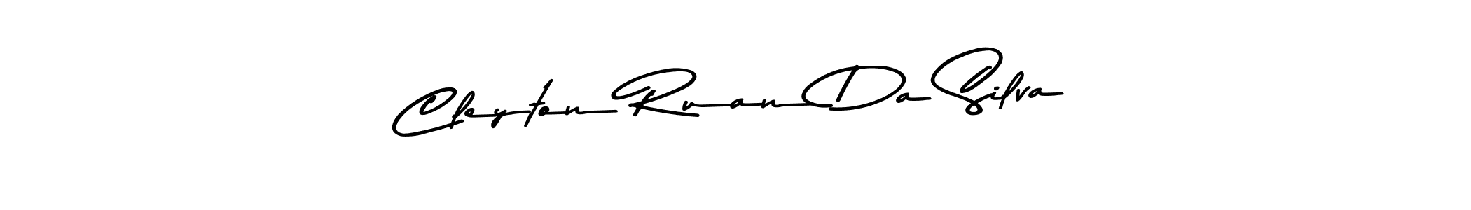 Create a beautiful signature design for name Cleyton Ruan Da Silva. With this signature (Asem Kandis PERSONAL USE) fonts, you can make a handwritten signature for free. Cleyton Ruan Da Silva signature style 9 images and pictures png