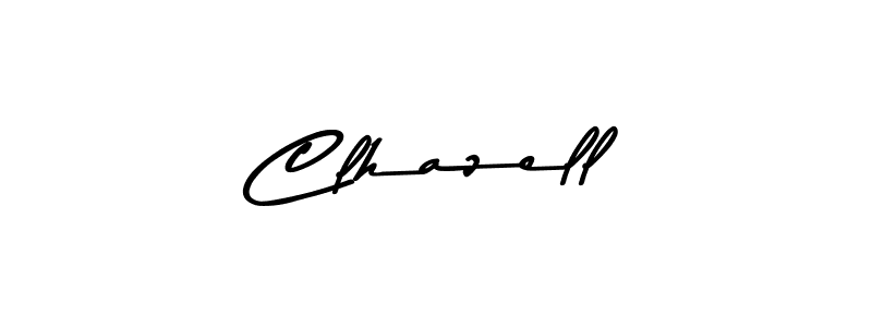 Make a beautiful signature design for name Clhazell. With this signature (Asem Kandis PERSONAL USE) style, you can create a handwritten signature for free. Clhazell signature style 9 images and pictures png