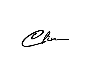 How to make Clin name signature. Use Asem Kandis PERSONAL USE style for creating short signs online. This is the latest handwritten sign. Clin signature style 9 images and pictures png