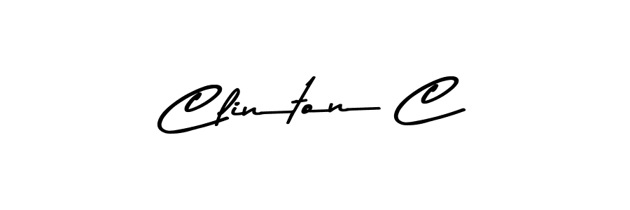 How to Draw Clinton C signature style? Asem Kandis PERSONAL USE is a latest design signature styles for name Clinton C. Clinton C signature style 9 images and pictures png