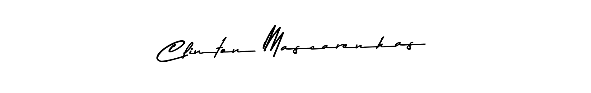 Use a signature maker to create a handwritten signature online. With this signature software, you can design (Asem Kandis PERSONAL USE) your own signature for name Clinton Mascarenhas. Clinton Mascarenhas signature style 9 images and pictures png