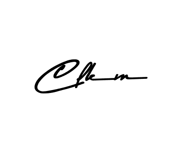 Make a beautiful signature design for name Clkm. With this signature (Asem Kandis PERSONAL USE) style, you can create a handwritten signature for free. Clkm signature style 9 images and pictures png