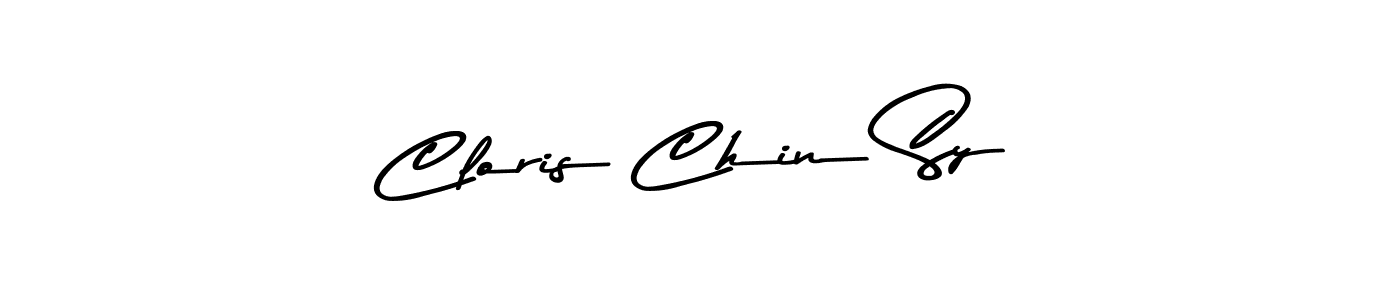 Create a beautiful signature design for name Cloris Chin Sy. With this signature (Asem Kandis PERSONAL USE) fonts, you can make a handwritten signature for free. Cloris Chin Sy signature style 9 images and pictures png