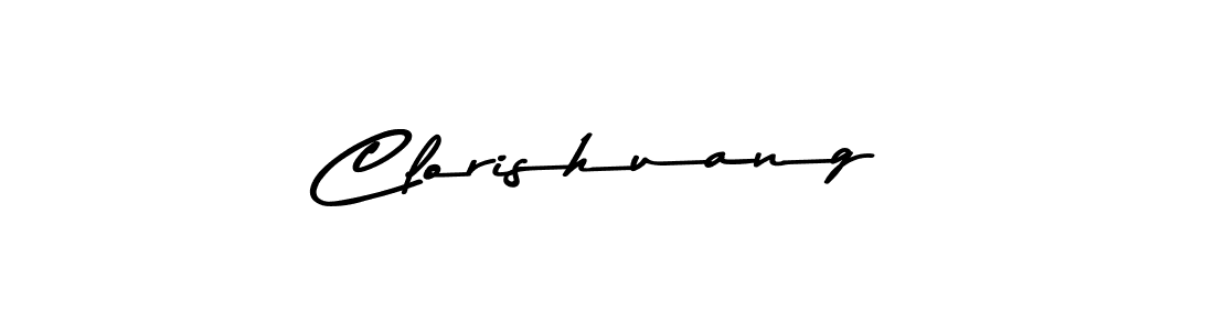 Clorishuang stylish signature style. Best Handwritten Sign (Asem Kandis PERSONAL USE) for my name. Handwritten Signature Collection Ideas for my name Clorishuang. Clorishuang signature style 9 images and pictures png