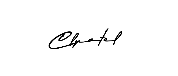 Design your own signature with our free online signature maker. With this signature software, you can create a handwritten (Asem Kandis PERSONAL USE) signature for name Clpatel. Clpatel signature style 9 images and pictures png