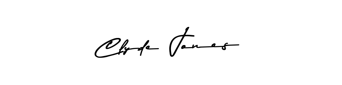 Create a beautiful signature design for name Clyde  Jones. With this signature (Asem Kandis PERSONAL USE) fonts, you can make a handwritten signature for free. Clyde  Jones signature style 9 images and pictures png