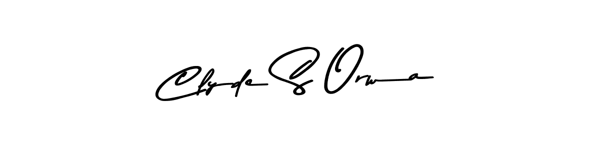 Also we have Clyde S Orwa name is the best signature style. Create professional handwritten signature collection using Asem Kandis PERSONAL USE autograph style. Clyde S Orwa signature style 9 images and pictures png