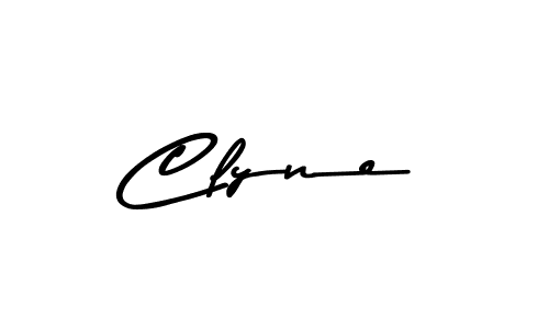 Use a signature maker to create a handwritten signature online. With this signature software, you can design (Asem Kandis PERSONAL USE) your own signature for name Clyne. Clyne signature style 9 images and pictures png