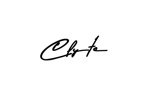 Design your own signature with our free online signature maker. With this signature software, you can create a handwritten (Asem Kandis PERSONAL USE) signature for name Clyte. Clyte signature style 9 images and pictures png