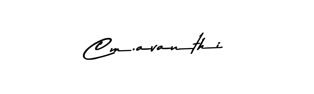 Also we have Cm.avanthi name is the best signature style. Create professional handwritten signature collection using Asem Kandis PERSONAL USE autograph style. Cm.avanthi signature style 9 images and pictures png