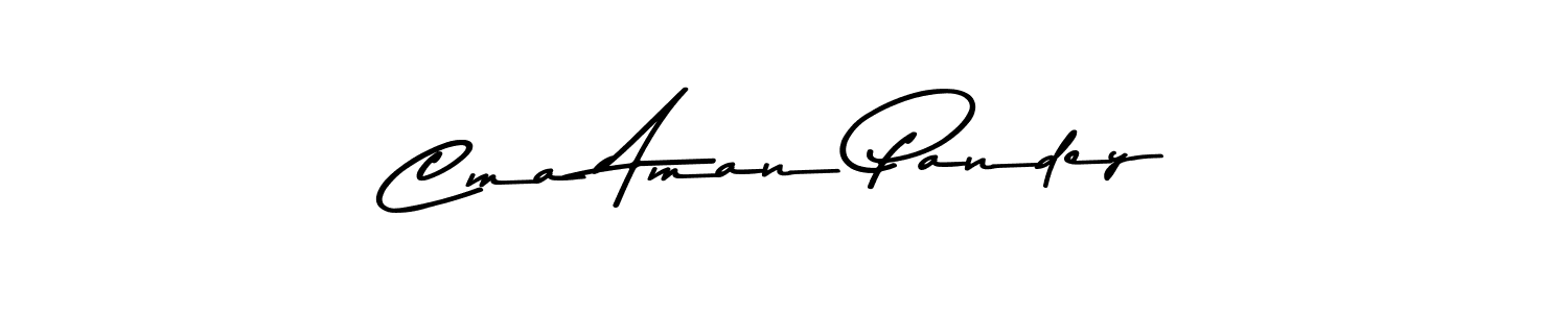 The best way (Asem Kandis PERSONAL USE) to make a short signature is to pick only two or three words in your name. The name Cma Aman Pandey include a total of six letters. For converting this name. Cma Aman Pandey signature style 9 images and pictures png