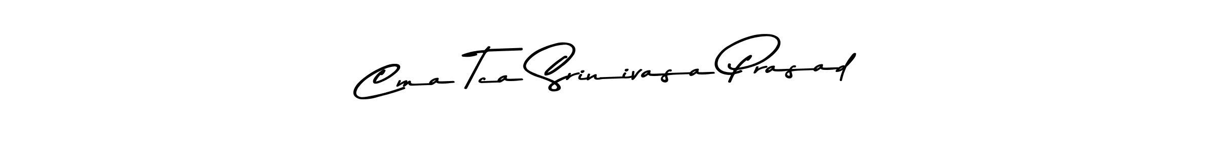 Use a signature maker to create a handwritten signature online. With this signature software, you can design (Asem Kandis PERSONAL USE) your own signature for name Cma Tca Srinivasa Prasad. Cma Tca Srinivasa Prasad signature style 9 images and pictures png