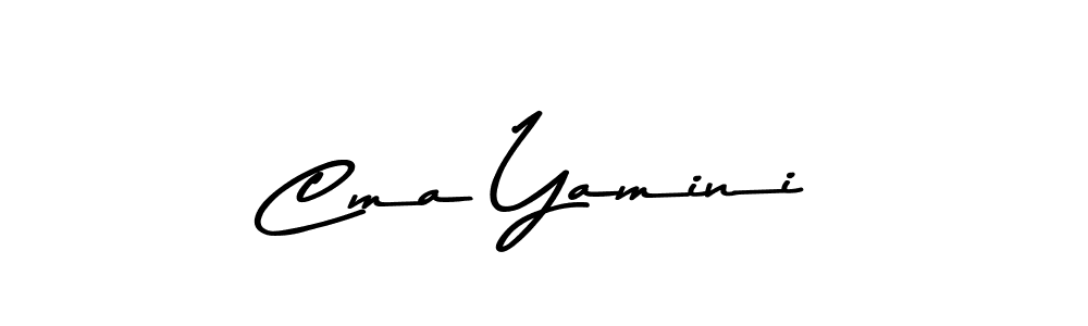 Make a beautiful signature design for name Cma Yamini. With this signature (Asem Kandis PERSONAL USE) style, you can create a handwritten signature for free. Cma Yamini signature style 9 images and pictures png