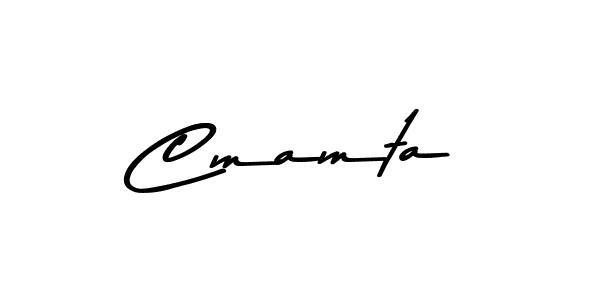 Create a beautiful signature design for name Cmamta. With this signature (Asem Kandis PERSONAL USE) fonts, you can make a handwritten signature for free. Cmamta signature style 9 images and pictures png