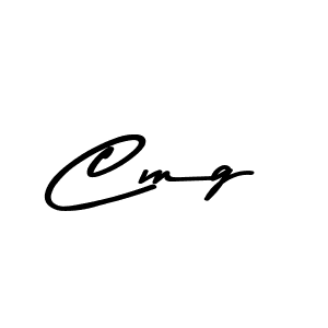 Make a beautiful signature design for name Cmg. With this signature (Asem Kandis PERSONAL USE) style, you can create a handwritten signature for free. Cmg signature style 9 images and pictures png