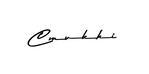 Create a beautiful signature design for name Cmukhi. With this signature (Asem Kandis PERSONAL USE) fonts, you can make a handwritten signature for free. Cmukhi signature style 9 images and pictures png