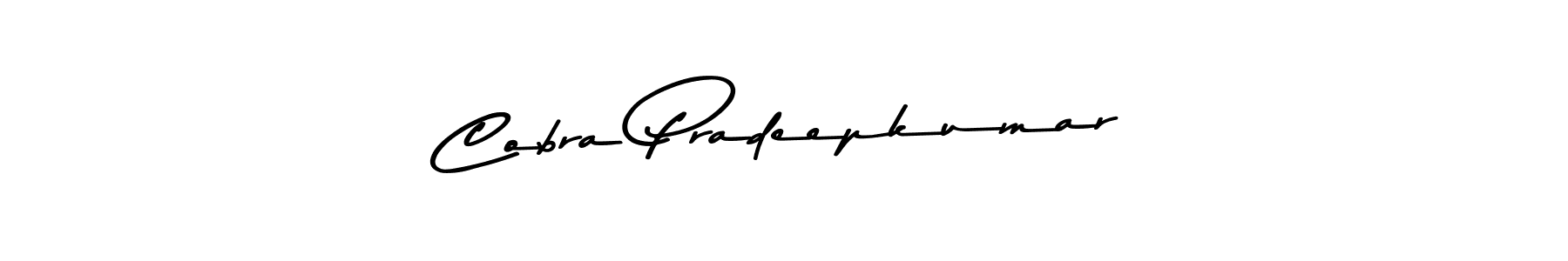 Also You can easily find your signature by using the search form. We will create Cobra Pradeepkumar name handwritten signature images for you free of cost using Asem Kandis PERSONAL USE sign style. Cobra Pradeepkumar signature style 9 images and pictures png