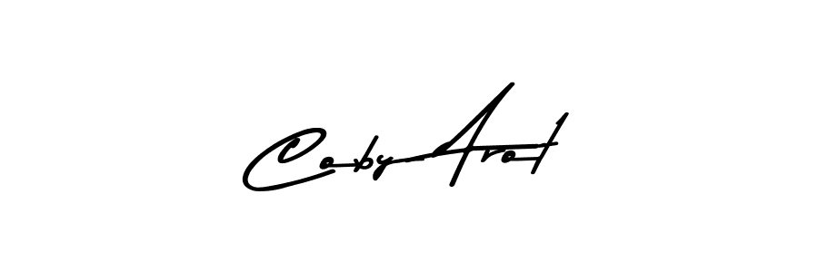 Asem Kandis PERSONAL USE is a professional signature style that is perfect for those who want to add a touch of class to their signature. It is also a great choice for those who want to make their signature more unique. Get Coby Arot name to fancy signature for free. Coby Arot signature style 9 images and pictures png