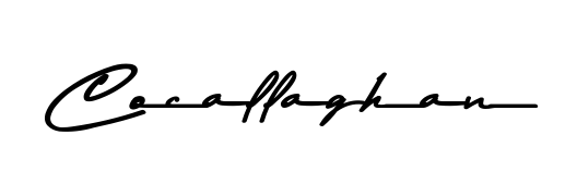 A timeless handwritten aesthetic for Cocallaghan. The Asem Kandis PERSONAL USE font gives your signature a handcrafted feel with natural curves. Cocallaghan signature style 9 images and pictures png