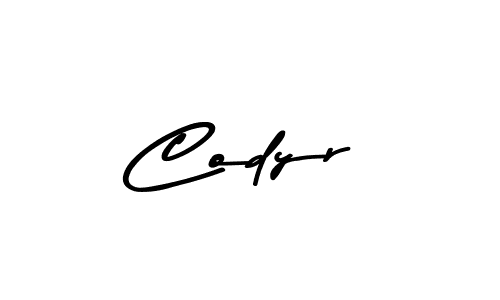 Use a signature maker to create a handwritten signature online. With this signature software, you can design (Asem Kandis PERSONAL USE) your own signature for name Codyr. Codyr signature style 9 images and pictures png