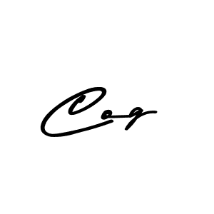 How to make Cog name signature. Use Asem Kandis PERSONAL USE style for creating short signs online. This is the latest handwritten sign. Cog signature style 9 images and pictures png