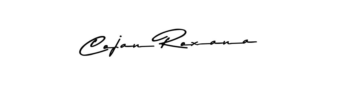 How to make Cojan Roxana name signature. Use Asem Kandis PERSONAL USE style for creating short signs online. This is the latest handwritten sign. Cojan Roxana signature style 9 images and pictures png