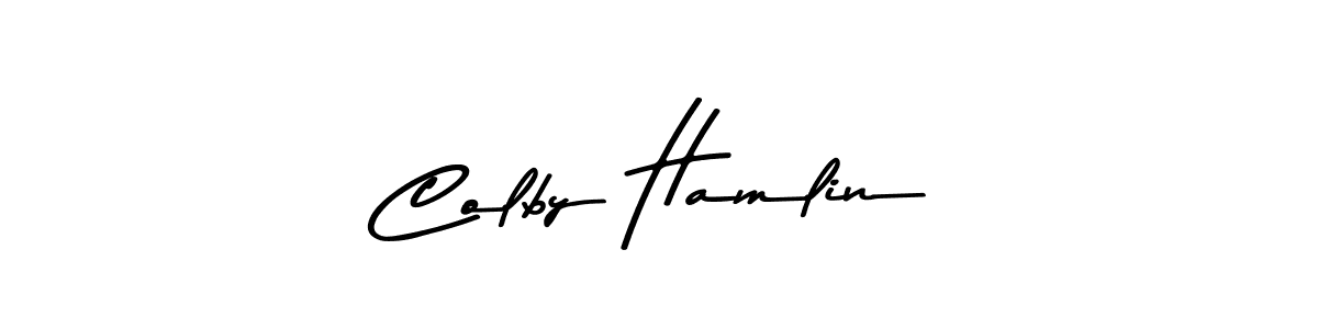 The best way (Asem Kandis PERSONAL USE) to make a short signature is to pick only two or three words in your name. The name Colby Hamlin include a total of six letters. For converting this name. Colby Hamlin signature style 9 images and pictures png