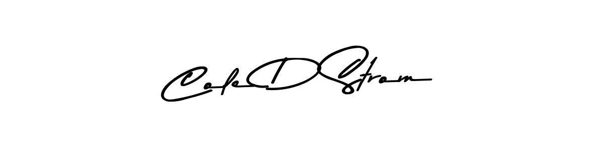 How to make Cole D Strom signature? Asem Kandis PERSONAL USE is a professional autograph style. Create handwritten signature for Cole D Strom name. Cole D Strom signature style 9 images and pictures png
