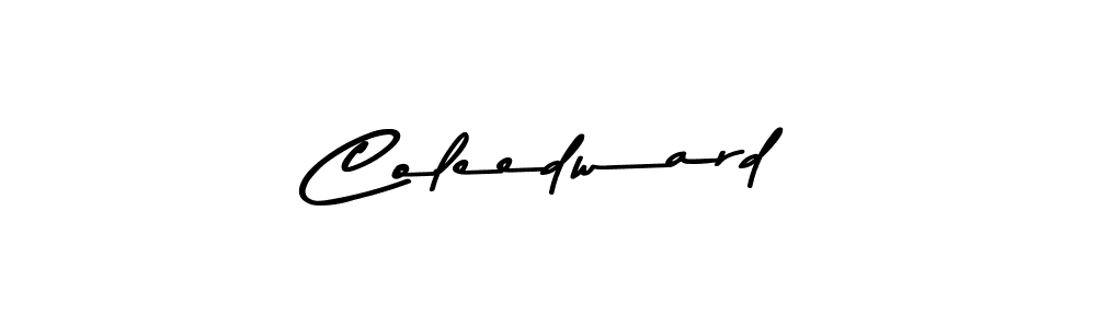 How to make Coleedward signature? Asem Kandis PERSONAL USE is a professional autograph style. Create handwritten signature for Coleedward name. Coleedward signature style 9 images and pictures png